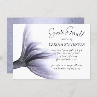 Mermaid Tail Chic | Lavender Purple Graduation Invitation