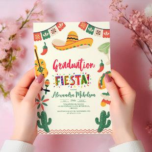 Mexican Fiesta Floral Graduation Party Invitation