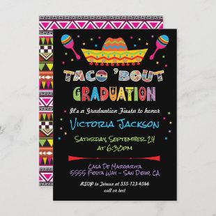 Mexican Fiesta taco bout Graduation Party Invitation