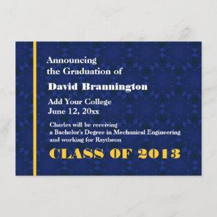 Midnight Gold New Grad Announcement Any Year G201