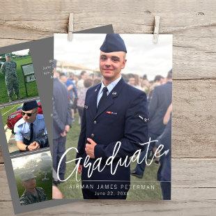 Military Graduate Photo Basic Training Graduation Announcement