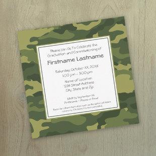 Military Graduation or Commissioning Party Invitation