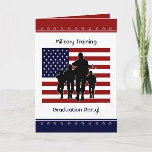 Military Training Graduation Party Custom Invite