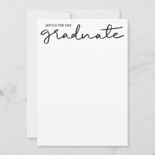 Minimal Graduate Handwritten Script | Advice  Invitation