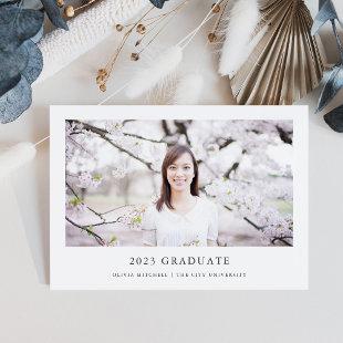 Minimalist Grad | 2023 Simple Photo Graduation Announcement