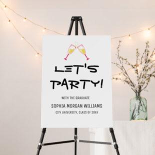 Minimalist Let's Party with the Graduate Foam Board
