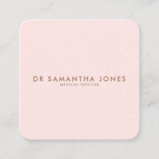 Minimalist Modern Doctor Professional Pink Enclosure Card