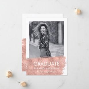 Minimalist Photo Graduation Announcement Card