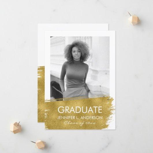 Minimalist Photo Graduation Announcement Card