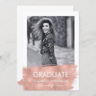 Minimalist Photo Graduation Party Card