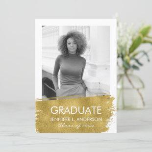 Minimalist Photo Graduation Party Card