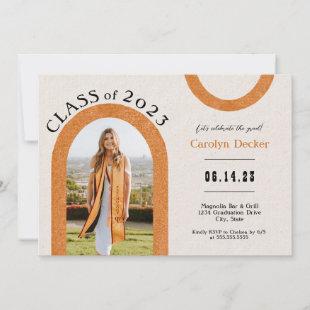 Modern Arch Photo Class of 2023 Graduation Invitation