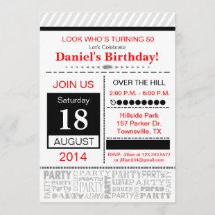 Modern Birthday Party Invitation