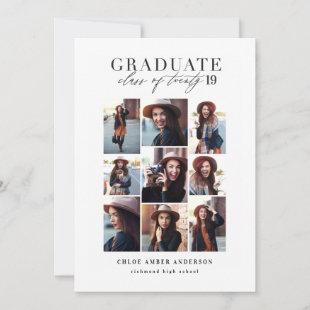 Modern class of 2019 photo graduation OPF Holiday Card