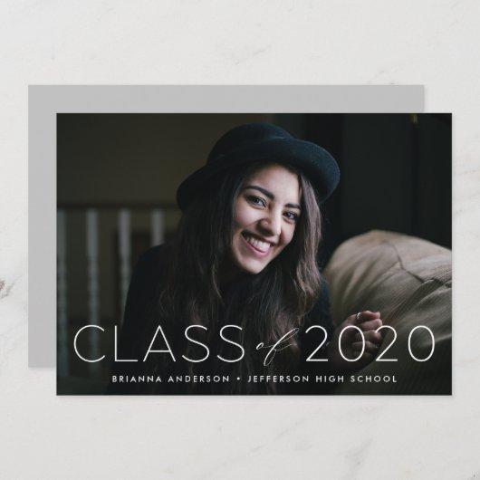 Modern Class of 2020 Photo Graduation Party Invitation