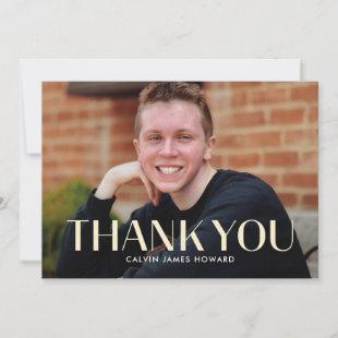 Modern Clean Flat Thank You Note Card