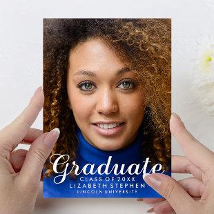 Modern Customizable Graduation Photo Announcement