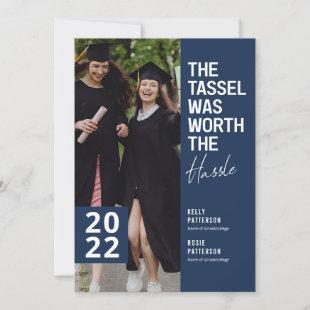Modern Double Graduation Photo Party Invitation