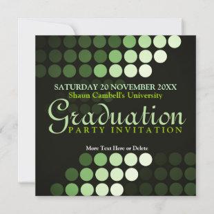Modern Environment (Green) Graduation Invitation