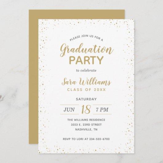 Modern Glitz Graduation Party Invitation