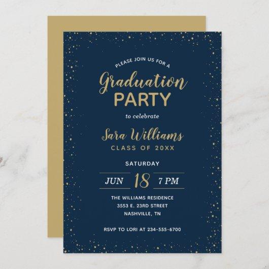 Modern Glitz Graduation Party Invitation