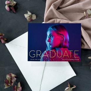 Modern Grad Announcement and Photo 2024 | Foil