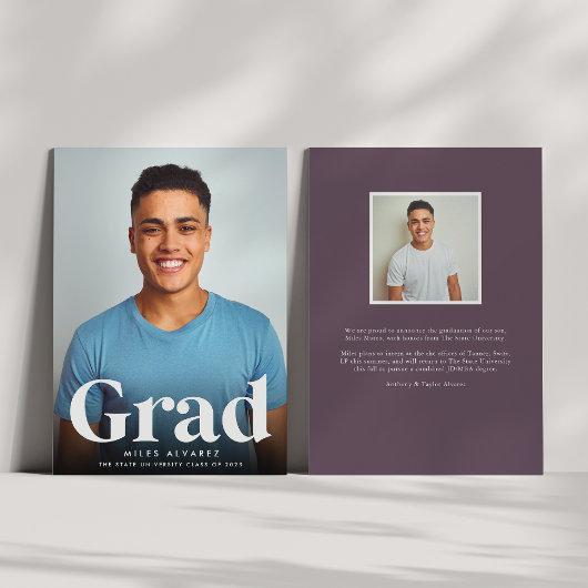 Modern Grad | Photo Graduation Announcement