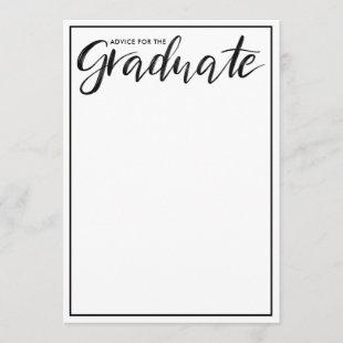 Modern Graduate Handwritten Script | Advice Invitation
