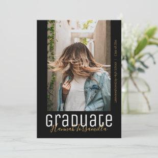 Modern Graduate Photo Graduation Simple Typography