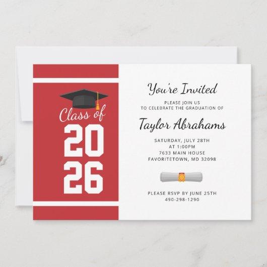 Modern Graduation 2023 Script Party Invitation