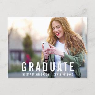 Modern Graduation | Graduate Photo Announcement