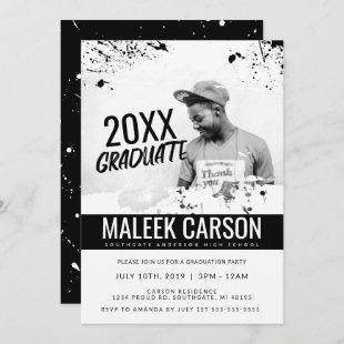 Modern Graduation Invitation | Bold Grad Invite