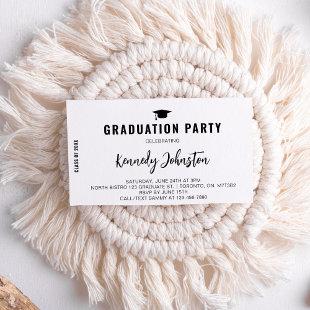 Modern Graduation Party 2024 Grad Party Boy Girl Enclosure Card