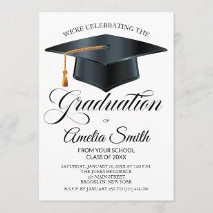 Modern Graduation Party Invitation