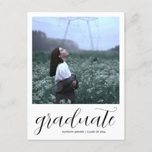 Modern Graduation Party | Save The Date Photo Postcard