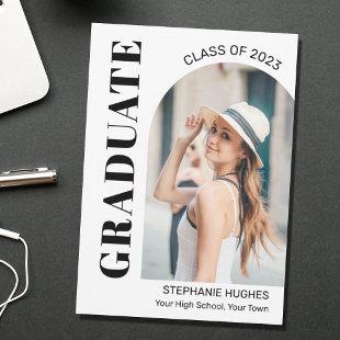 Modern Graduation Photo Announcement