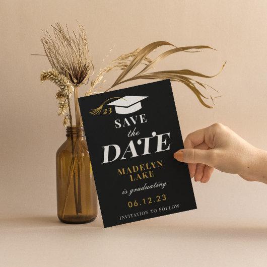 Modern Graduation Save the Date Textable Invitation