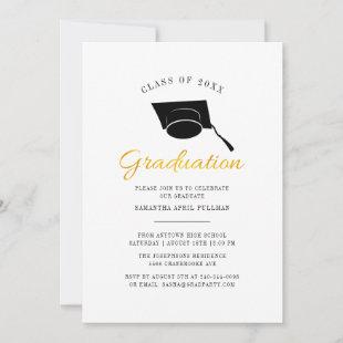 Modern Minimalist Grad 2024 Graduation Party Invitation