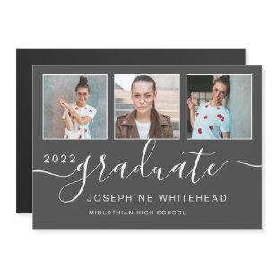 Modern Photo Collage Graduation 2022 Dark Grey