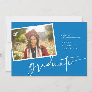 Modern Photo Graduate Snapshot Announcement