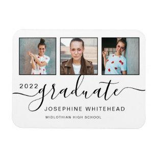 Modern Photo Graduation Collage 2022 Magnet