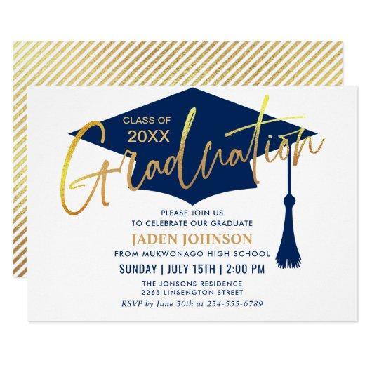 Modern Simple Class of 2021 Graduation Party Invitation
