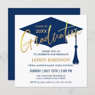 Modern Simple Class of 2022 Graduation Party Invitation
