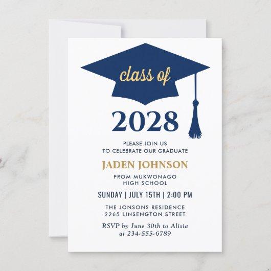 Modern Simple Class of 2023 Graduation Party Invitation