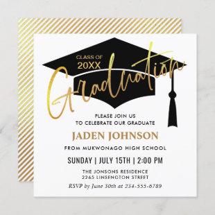 Modern Simple Class of 2024 Graduation Party Invitation