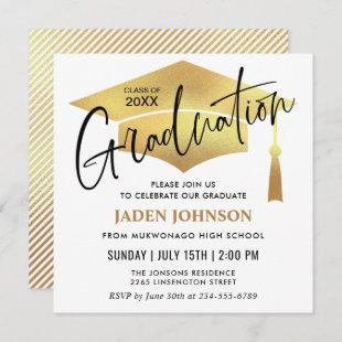 Modern Simple Class of 2024  Graduation Party Invitation