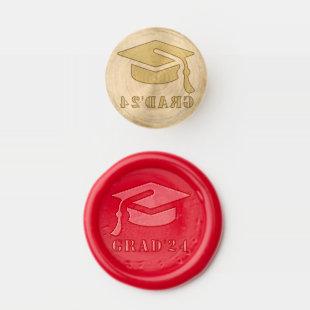 Modern Simple Graduate 2024 Wax Seal Stamp