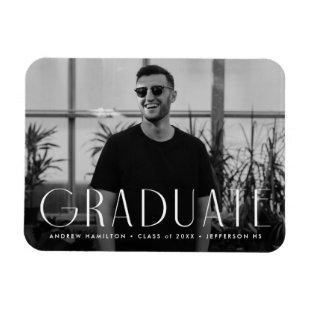 Modern Simplicity Photo Graduation Magnet