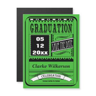 Modern Style Save The Date Magnetic Invitation