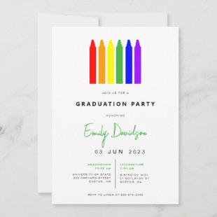 Modern Teacher Education Graduation Party Invite